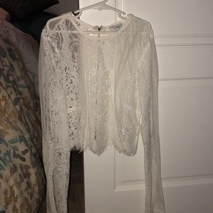A Sheer, Lace Top
